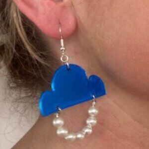 3d printed cloud with pearls